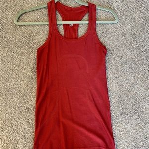 Red lululemon tank